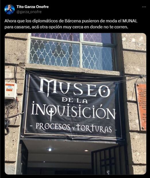 Los mejores memes que dejó la boda en el MUNAL de Martín Borrego. Foto: Captura de pantalla