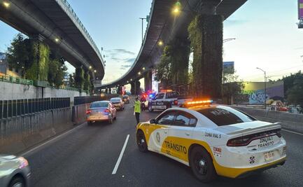 Conductor de motocicleta y su copiloto mueren tras estrellarse en carriles centrales de Periférico, en la alcaldía Álvaro Obregón