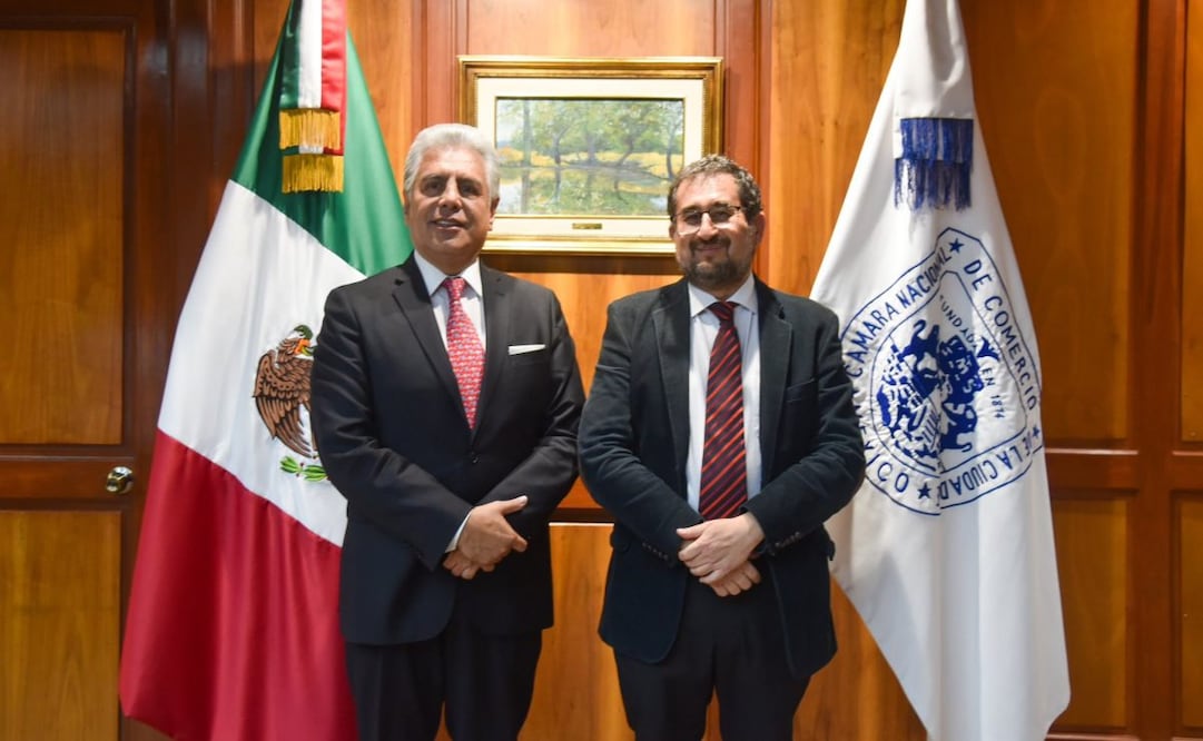 Canaco ofreció el apoyo total de los comerciantes para la implementación de las medidas contempladas por el Gobierno capitalino, para combatir la extorsión (12/11/2024). Foto: X @craviotocesar