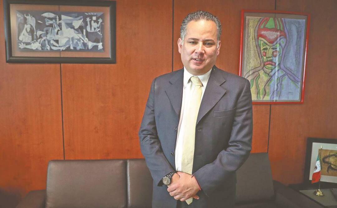 Tras haber dado positivo a Covid-19, Santiago Nieto participó en el evento virtual del 17 aniversario de la creación de la UIF. Foto: Archivo/ El Universal.