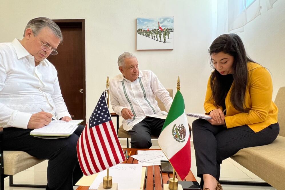 "El tono de la llamada fue muy constructivo", dijo la portavoz de la Casa Blanca. Foto: Twitter @lopezobrador_