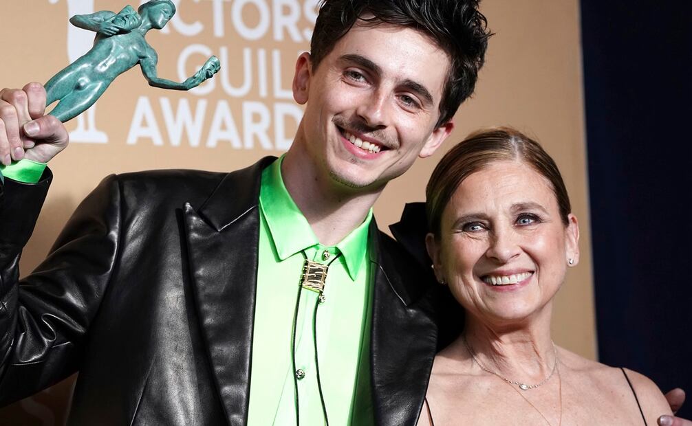Timothée Chalamet ganó el premio a mejor actor en papel protagónico: Foto: AP.