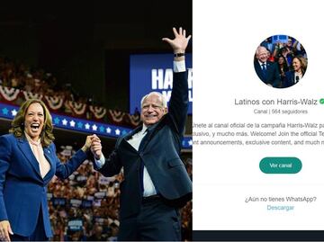 La campaña de Harris lanza un canal en WhatsApp para llegar a los votantes latinos