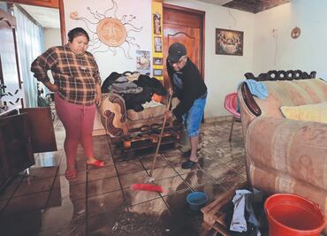 Bajo el agua, 150 casas en San Mateo