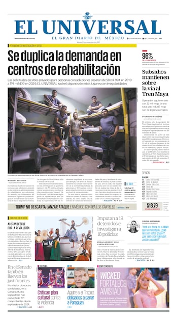 Portada impresa del 18 de noviembre de 2025