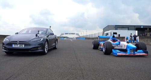 Tesla vs. auto de Fórmula 1: ¿Quién gana en un arrancón?