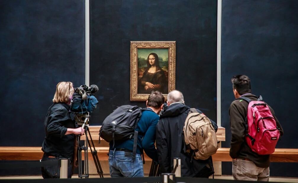 La obra más famosa de Leonardo da Vinci en el Museo del Louvre. Foto: EFE