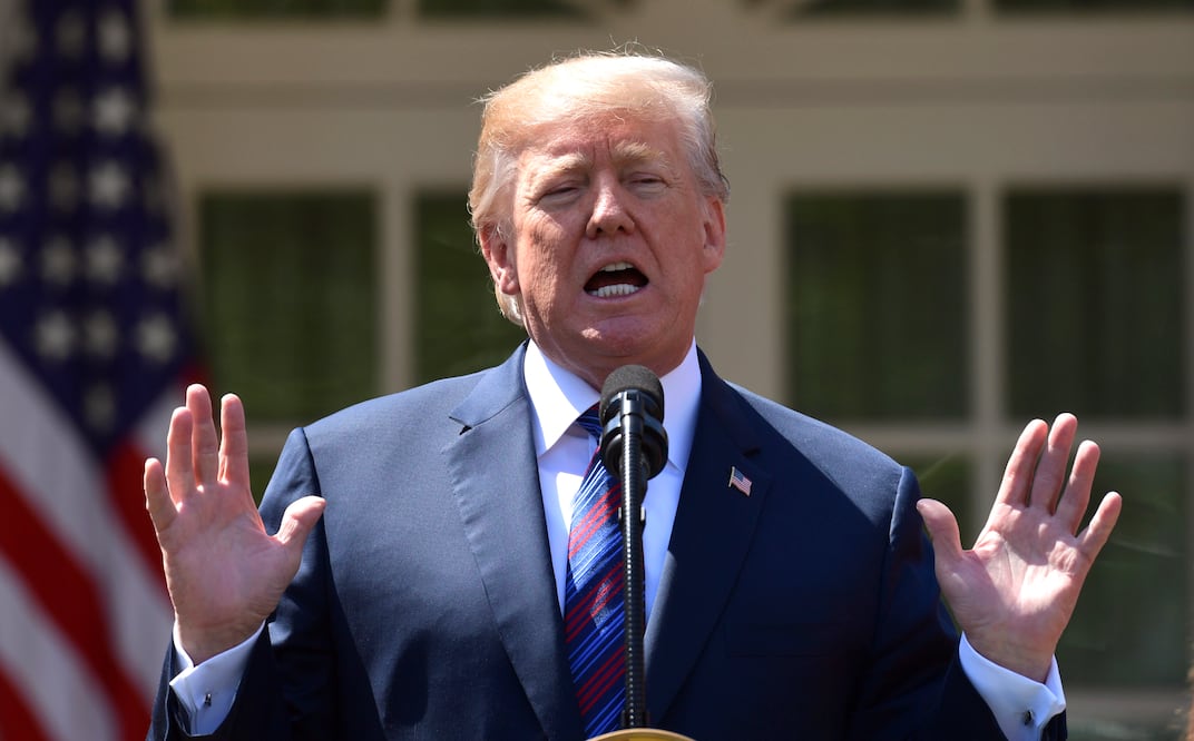 "Irán no quiere hablar con Europa. Quiere hablar con nosotros. Europa no va a poder ayudar en esto", declaró Trump. Foto: AP