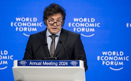 Milei sorprende a cibernautas con imagen que usó para resumir su participación en el Foro de Davos