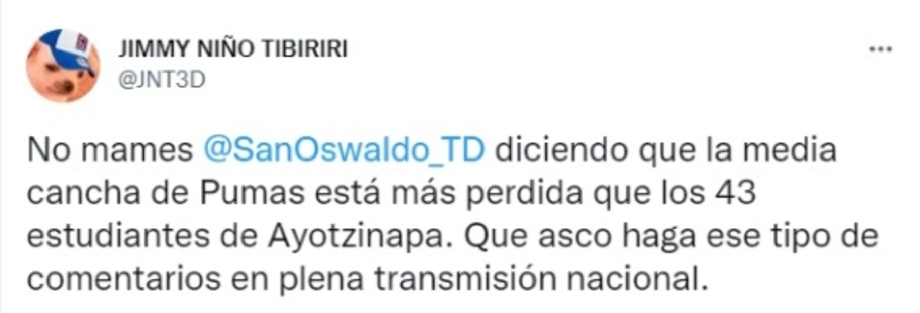 Oswaldo Sánchez desmiente polémico comentario sobre los 43 normalistas de Ayotzinapa