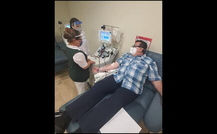 Tras recuperarse, delegado del IMSS es el primer donante de plasma en Coahuila