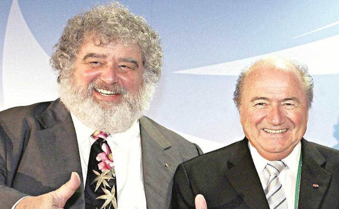 Former FIFA executive committee member Chuck Blazer and former FIFA president Blatter. (Photo: Archive El Universal )