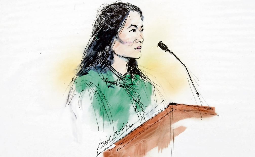 Katrina Leung en un tribunal federal de Los Ángeles, en mayo de 2003; el caso en su contra se cayó por fallas en el proceso. Se le acusaba de filtrar información privilegiada a China. Foto: AFP