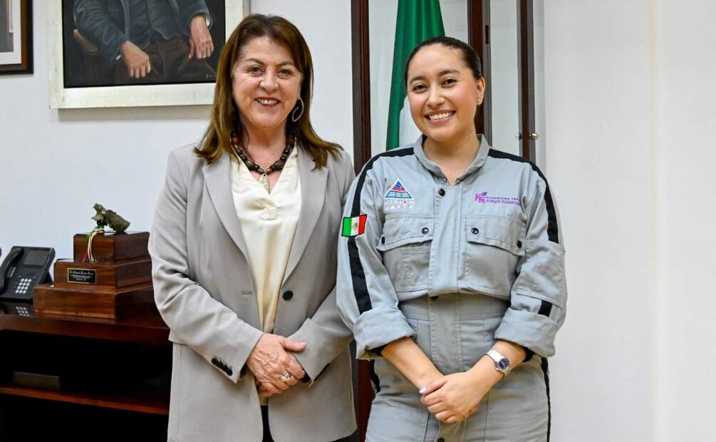 Gobernadora Margarita González Saravia y Katya Celeste Echazarreta González (21/02/2025). Foto: Especial