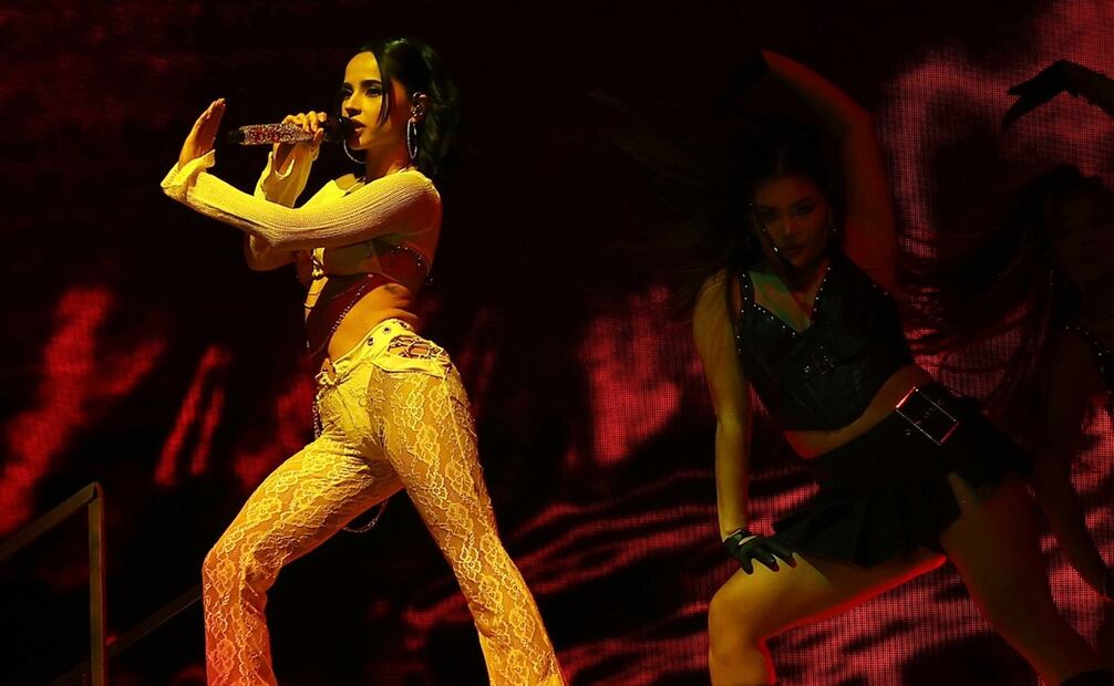 Becky G en el escenario del Flow Fest. Foto: Berenice Fregoso/ EL UNIVERSAL