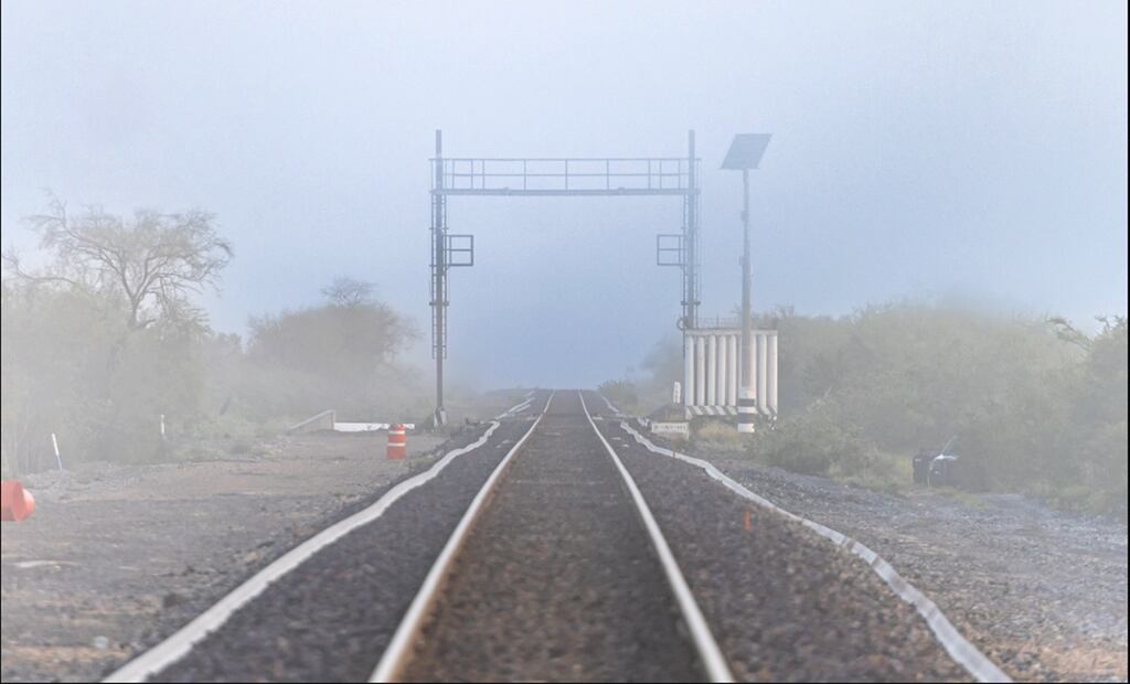 Trabajadores iniciaron con la construcción del Tren del Norte en el municipio de Salinas Victoria, Nuevo León, el 9 de septiembre de 2025. Foto: especial