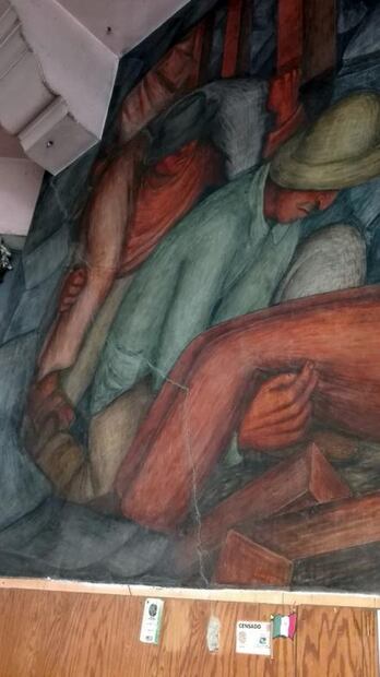 El arte de Diego Rivera en las paredes de un mercado