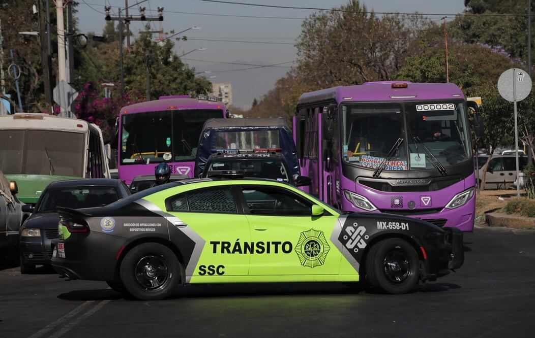 Transportistas buscan manifestarse en contra de la Secretaría de Movilidad. FOTO: Archivo/ EL UNIVERSAL/