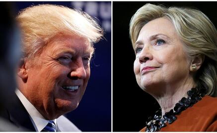Pese a tropiezos, Clinton sigue arriba de Trump: sondeo 