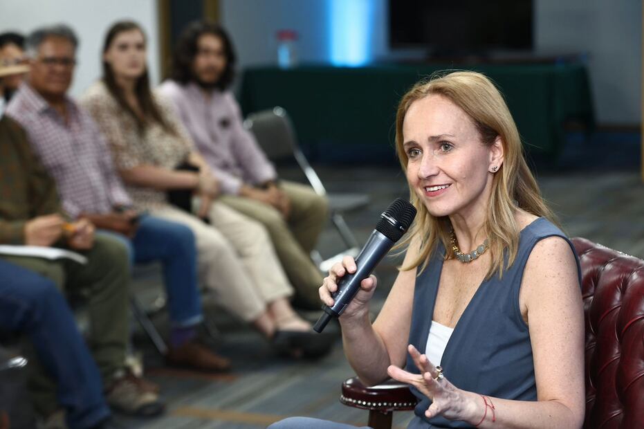 Valeria Moy advirtió que la economía en México se encuentra estancada. Foto: Berenice Fresgoso.