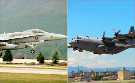 Reportan colisión de dos aviones de la Marina de EU en Japón