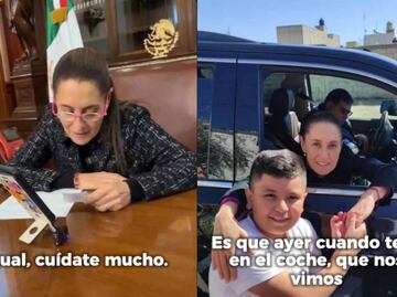 Sheinbaum responde a Mateo; el niño que le regaló un dibujo y pidió ayuda para su maestra