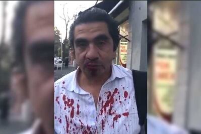 Agreden a reporteros en mitin de Morena