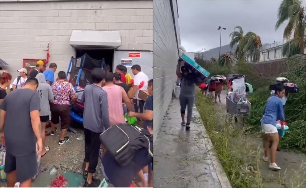 En la publicación se escucha decir a un hombre que el saqueo se trata de un “préstamo”. Foto: X. @ERIKCAMACHOTV