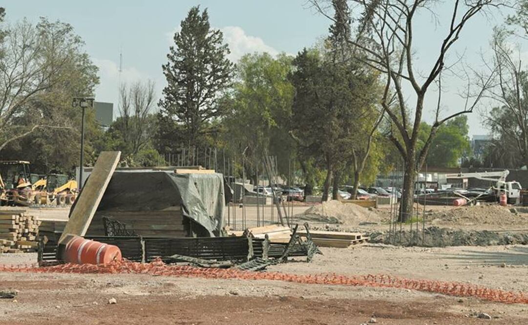 Actualmente, uno de los frentes donde se trabaja es en la parte del pabellón ambiental donde se está colando la cimentación de esa superficie, es un área de 2 mil metros cuadrados de construcción. Fotos: Berenice Fregoso/ EL UNIVERSAL.