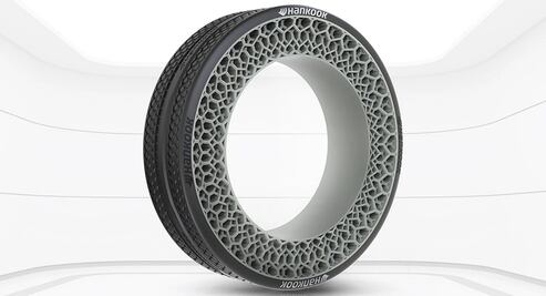 Hankook desarrolla un neumático sin aire inspirado en la naturaleza 