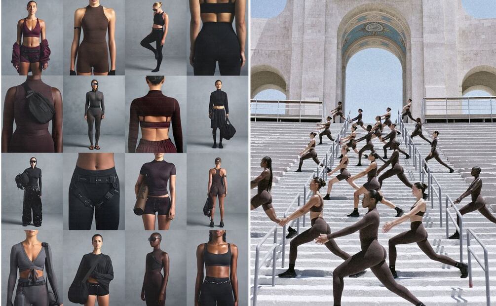 Campaña de la primera colección de NikeSkims. Foto: Especial. Instagram @skims