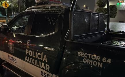 Disparan a auto de jefe de Policía Auxiliar en la Cuauhtémoc; alcaldesa pide dar con los responsables