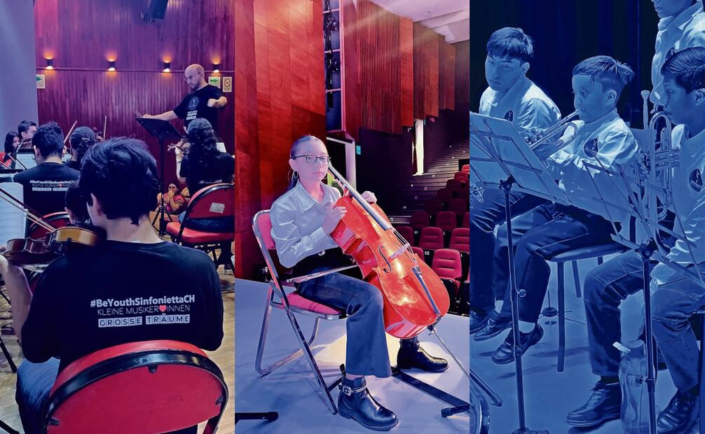 A la Youth Sinfonietta Chiapas la conforman 43 alumnos de entre ocho y 16 años; tienen 24 horas de clases al mes, preparan programas de concierto y son una muestra de lo que su titular llama “el inmenso talento innato del mexicano”. Fotos: Óscar Macedo y Montserrat Pérez