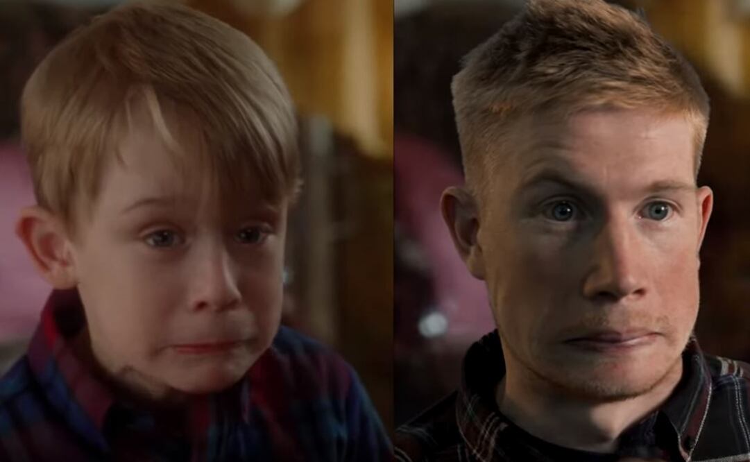 El futbolista recreó escenas de la película protagonizada por Macaulay Culkin. TOMADA DE VIDEO @ManCity