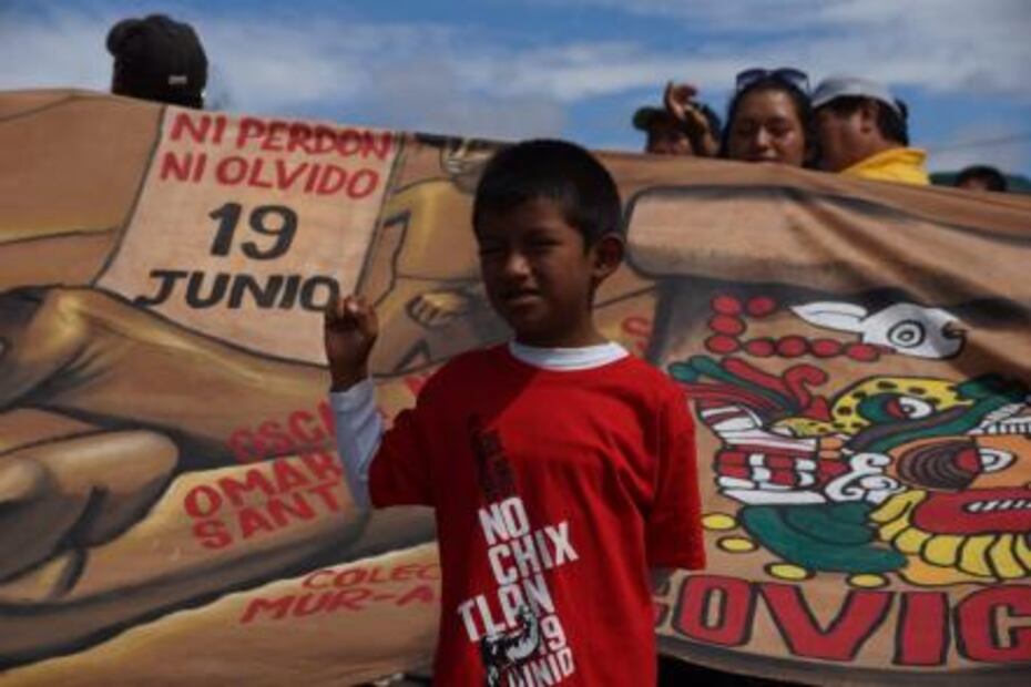 Marchan en Nochixtlán a dos años de hechos violentos