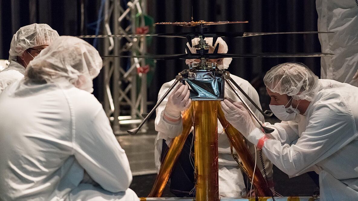 Un helicóptero en Marte