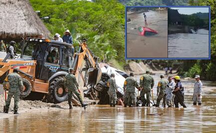 VIDEO: Desbordamiento de río arrastra varios vehículos hacia el mar en Sayulita, Nayarit