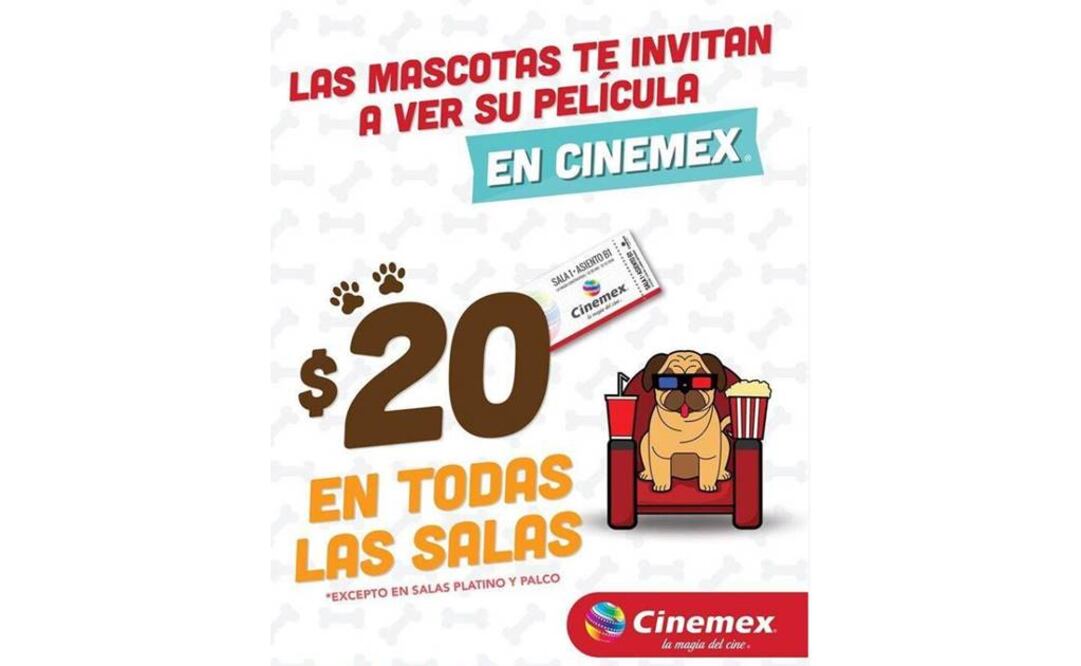 A través de su cuenta en Facebook, Cinemex ha hecho gran difusión de sus promociones. 