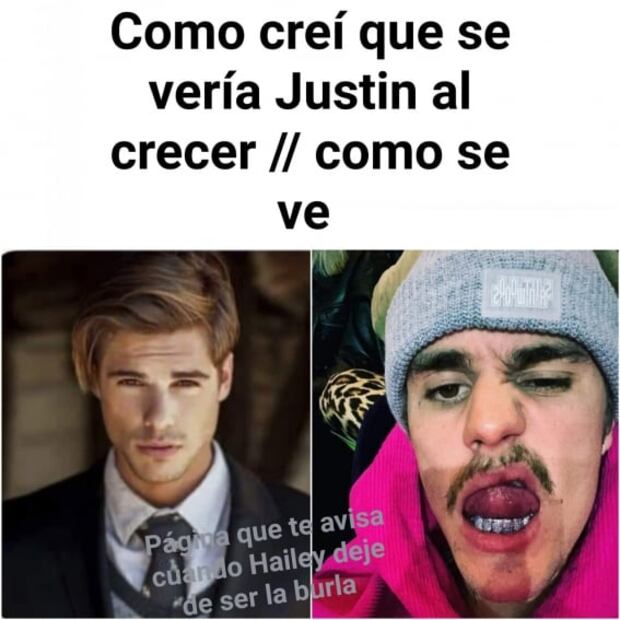 Aspecto de Justin Bieber genera burlas, lo comparan con Don Ramón