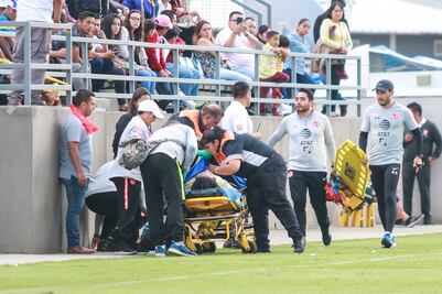 Choque de jugadora de América, no fue de gravedad