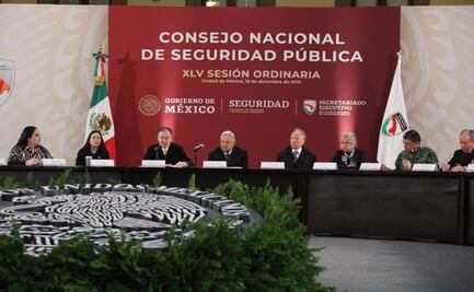 AMLO encabeza sesión del Consejo Nacional de Seguridad Pública en Palacio Nacional
