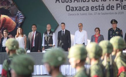 A dos años, gobierno de Oaxaca recuerda a las víctimas del terremoto