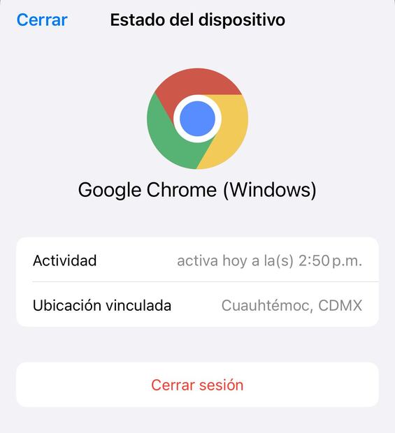 WhatsApp. Foto: Captura de pantalla