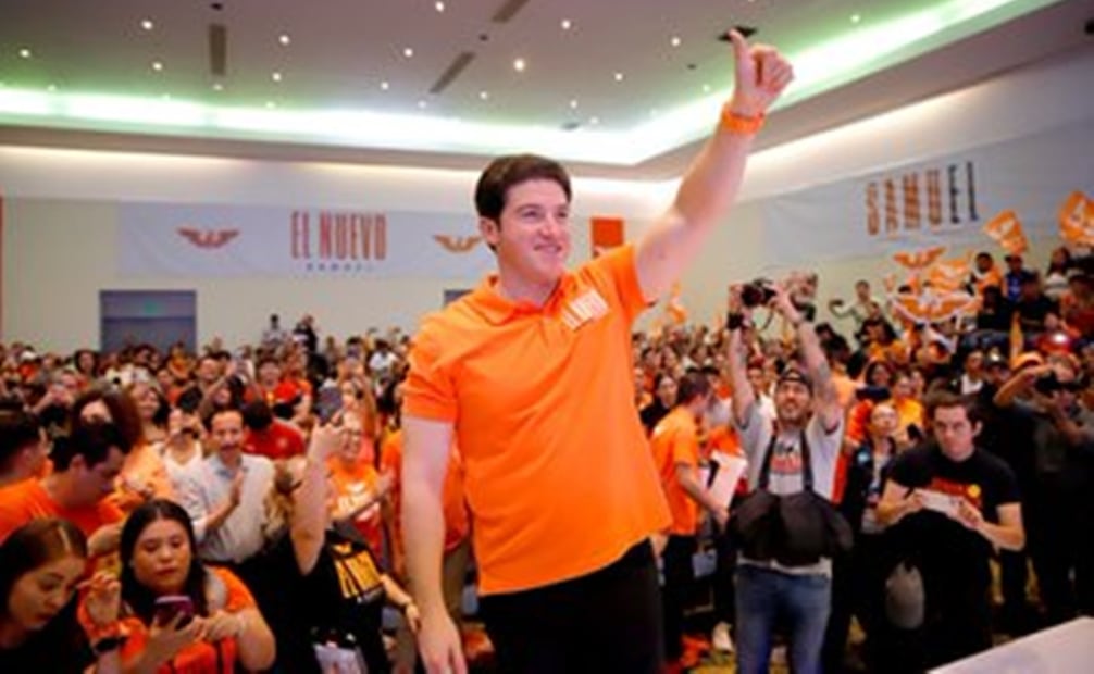 Samuel García, precandidato presidencial por Movimiento Ciudadano. Foto: X @samuel_garcias