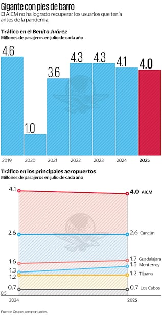 Gigantes con pies de barro. Fuente: Grupo aeroportuarios