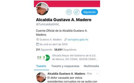 Desde cuenta de alcaldía de GAM amenazan a AMLO