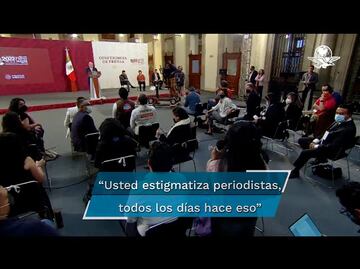 Periodista confronta a AMLO: “usted prefiere las alabanzas”, le dice