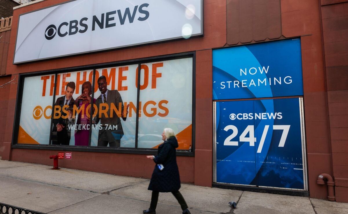 CBS News anuncia cierre de emisora. Foto: Spencer Platt/AFP