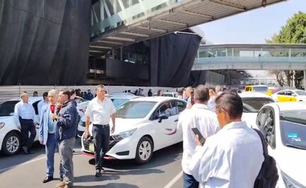 Inicia operativo contra taxis de aplicación en el Aeropuerto Benito Juárez
