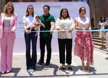 Samuel García y Mariana Rodríguez inauguran salas de lactancia y lactarios en espacios públicos